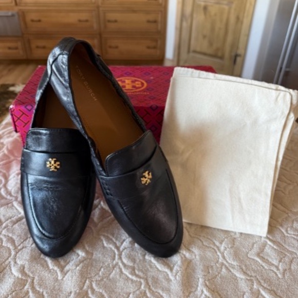 Tory Burch Leather Ballet Loafer, black, barely worn - Picture 5 of 8